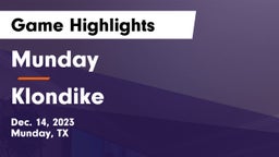 Munday  vs Klondike  Game Highlights - Dec. 14, 2023