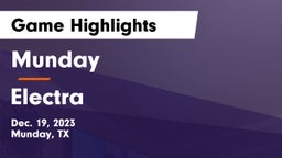 Munday  vs Electra  Game Highlights - Dec. 19, 2023