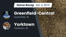 Recap: Greenfield-Central  vs. Yorktown  2019