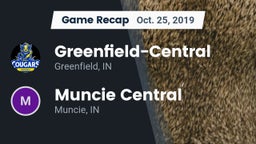 Recap: Greenfield-Central  vs. Muncie Central  2019