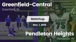 Matchup: Greenfield-Central vs. Pendleton Heights  2019