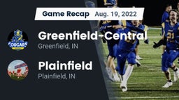 Recap: Greenfield-Central  vs. Plainfield  2022