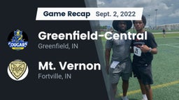 Recap: Greenfield-Central  vs. Mt. Vernon  2022