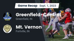 Recap: Greenfield-Central  vs. Mt. Vernon  2023