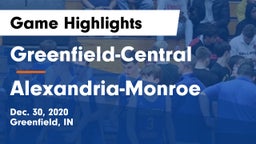 Greenfield-Central  vs Alexandria-Monroe  Game Highlights - Dec. 30, 2020