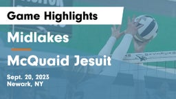Midlakes  vs McQuaid Jesuit  Game Highlights - Sept. 20, 2023