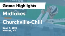 Midlakes  vs Churchville-Chili  Game Highlights - Sept. 9, 2023