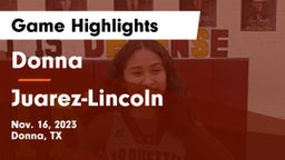 Donna  vs Juarez-Lincoln  Game Highlights - Nov. 16, 2023