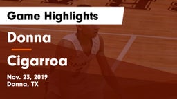 Donna  vs Cigarroa  Game Highlights - Nov. 23, 2019