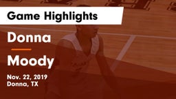 Donna  vs Moody  Game Highlights - Nov. 22, 2019