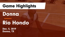 Donna  vs Rio Hondo  Game Highlights - Dec. 5, 2019