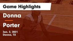 Donna  vs Porter  Game Highlights - Jan. 2, 2021