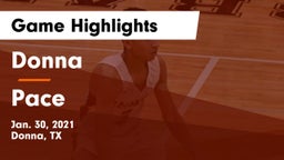 Donna  vs Pace  Game Highlights - Jan. 30, 2021