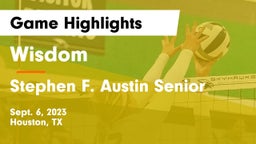 Wisdom  vs Stephen F. Austin Senior  Game Highlights - Sept. 6, 2023