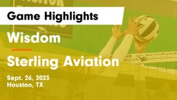 Wisdom  vs Sterling Aviation  Game Highlights - Sept. 26, 2023