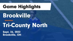 Brookville  vs Tri-County North  Game Highlights - Sept. 26, 2022