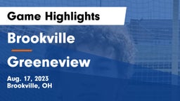 Brookville  vs Greeneview  Game Highlights - Aug. 17, 2023