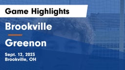 Brookville  vs Greenon  Game Highlights - Sept. 12, 2023