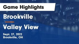 Brookville  vs Valley View  Game Highlights - Sept. 27, 2022