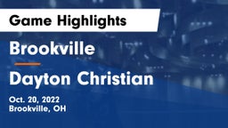 Brookville  vs Dayton Christian  Game Highlights - Oct. 20, 2022