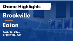 Brookville  vs Eaton  Game Highlights - Aug. 29, 2023