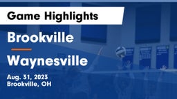 Brookville  vs Waynesville  Game Highlights - Aug. 31, 2023