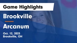 Brookville  vs Arcanum  Game Highlights - Oct. 12, 2023