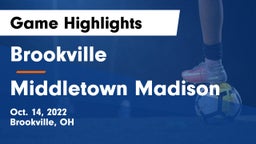 Brookville  vs Middletown Madison Game Highlights - Oct. 14, 2022