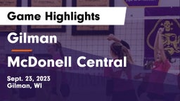Gilman  vs McDonell Central  Game Highlights - Sept. 23, 2023