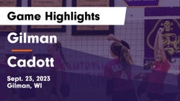 Gilman  vs Cadott  Game Highlights - Sept. 23, 2023