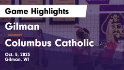 Gilman  vs Columbus Catholic   Game Highlights - Oct. 5, 2023