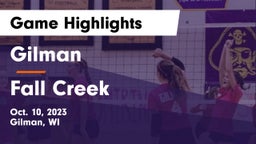 Gilman  vs Fall Creek  Game Highlights - Oct. 10, 2023