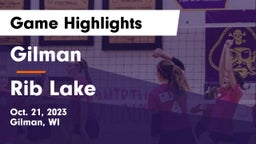 Gilman  vs Rib Lake  Game Highlights - Oct. 21, 2023