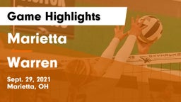 Marietta  vs Warren  Game Highlights - Sept. 29, 2021