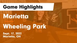 Marietta  vs Wheeling Park Game Highlights - Sept. 17, 2022