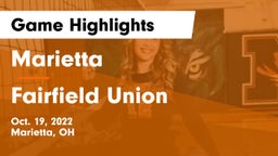 Marietta  vs Fairfield Union  Game Highlights - Oct. 19, 2022