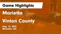 Marietta  vs Vinton County  Game Highlights - Aug. 12, 2023