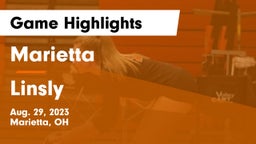 Marietta  vs Linsly  Game Highlights - Aug. 29, 2023