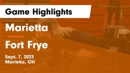 Marietta  vs Fort Frye  Game Highlights - Sept. 7, 2023
