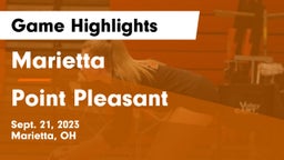 Marietta  vs Point Pleasant  Game Highlights - Sept. 21, 2023