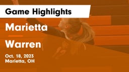 Marietta  vs Warren  Game Highlights - Oct. 18, 2023