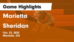 Marietta  vs Sheridan  Game Highlights - Oct. 23, 2023