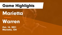 Marietta  vs Warren  Game Highlights - Oct. 14, 2021