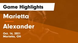 Marietta  vs Alexander  Game Highlights - Oct. 16, 2021
