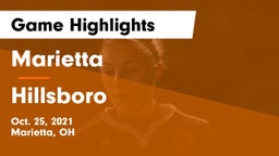 Marietta  vs Hillsboro Game Highlights - Oct. 25, 2021