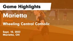 Marietta  vs Wheeling Central Catholic  Game Highlights - Sept. 10, 2022