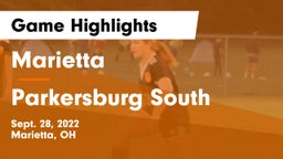 Marietta  vs Parkersburg South  Game Highlights - Sept. 28, 2022