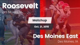 Matchup: Roosevelt High vs. Des Moines East  2016