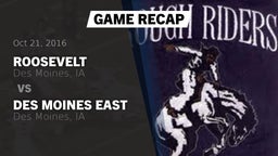 Recap: Roosevelt  vs. Des Moines East  2016