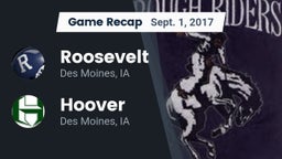 Recap: Roosevelt  vs. Hoover  2017
